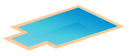 piscina con scala romana
